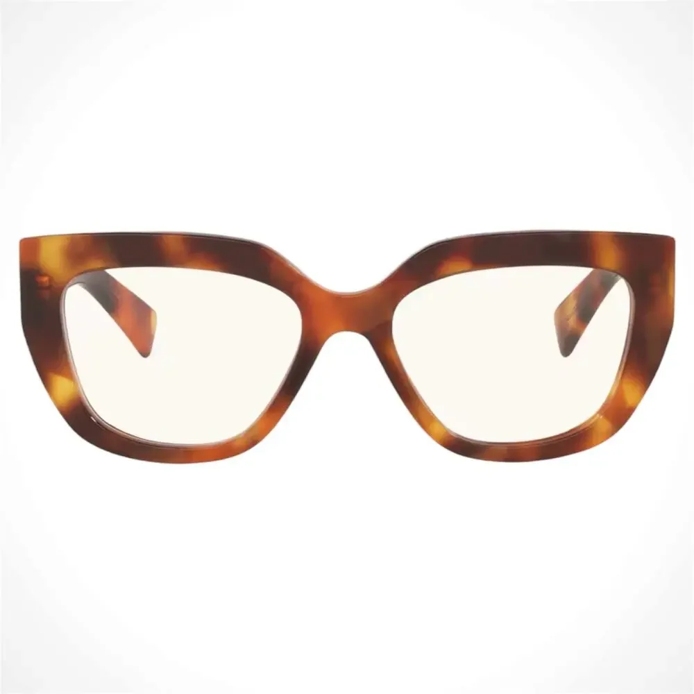 New Gucci Eyeglasses Brown Cat Eye Metal GG Logo 53-18-140mm Rx-able Womens - Picture 3 of 4